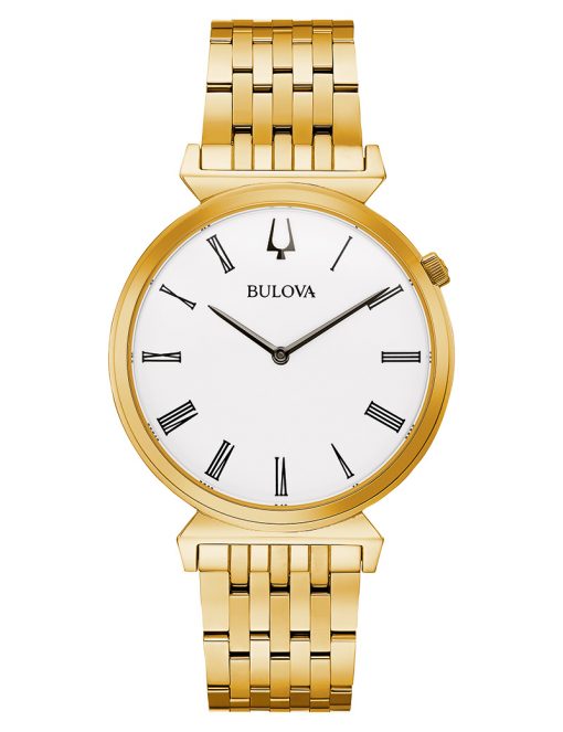 BULOVA REGATTA UR HERRE GULD FARVET 38 MM - 97A153