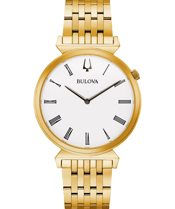 BULOVA REGATTA UR HERRE GULD FARVET 38 MM - 97A153