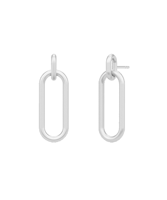 JULIE SANDLAU ØRERING SØLV LINK - ST253RH