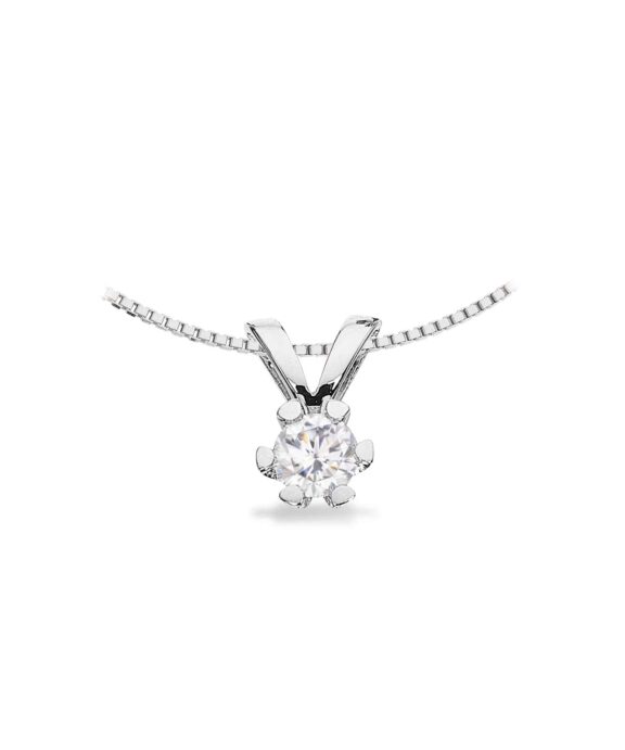 SCROUPLES VIDA VEDHÆNG 8 KARAT HVIDGULD MED BRILLANT 0,15 CARAT - 2814,15