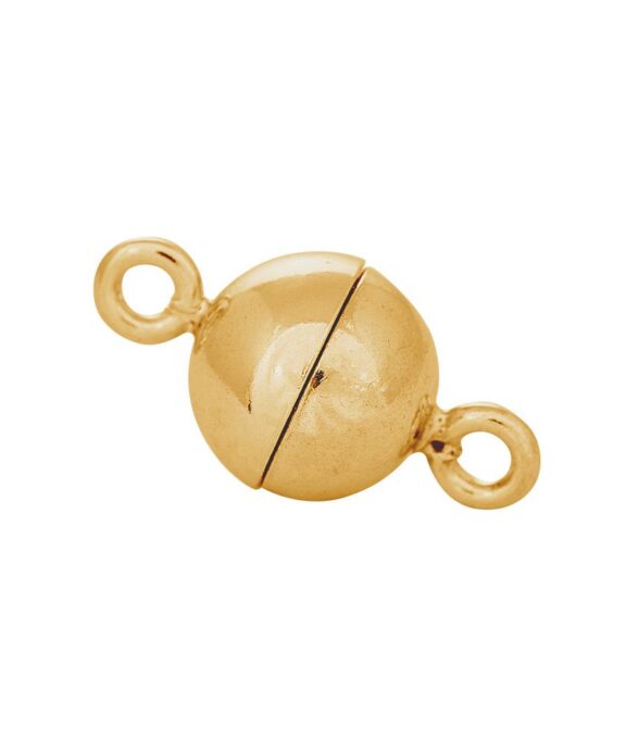 PERLELÅS SØLV FORGYLDT MED MAGNET