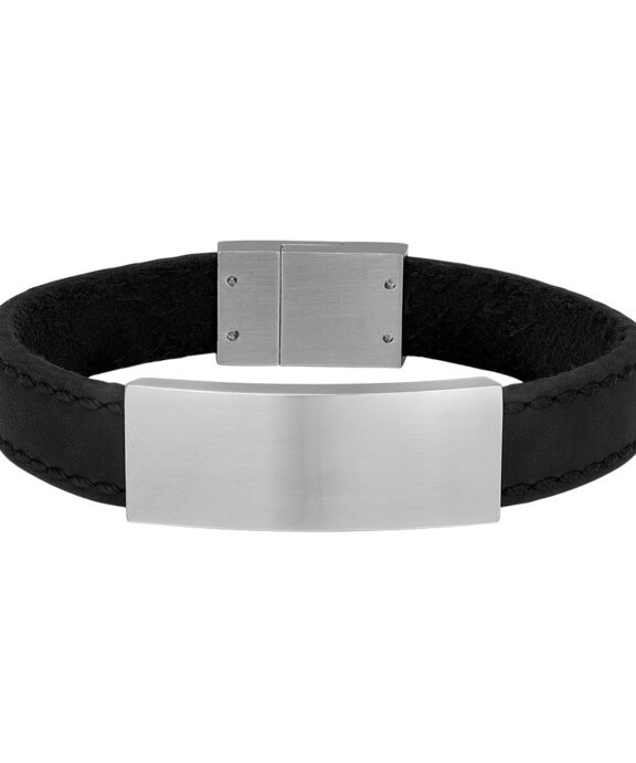 SON OF NOA ARMBÅND HERRE SORT LÆDER 21 CM - 897 017-BLACK21