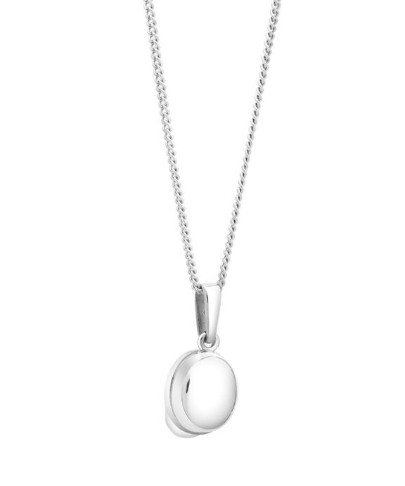 SIERSBØL HALSKÆDE SØLV 45+5CM MED STUDENTERHUE 10X15MM - 29250290900