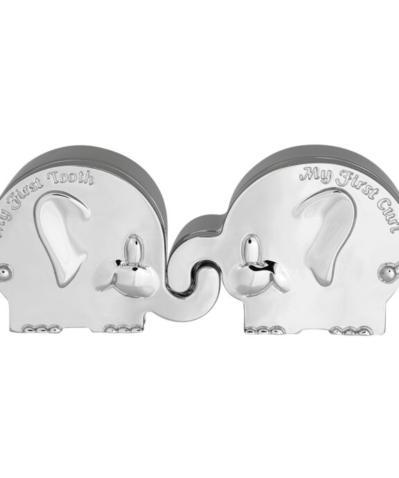 NOA KIDS TAND OG HÅRLOK I KROM MED ELEFANTER 154-83138