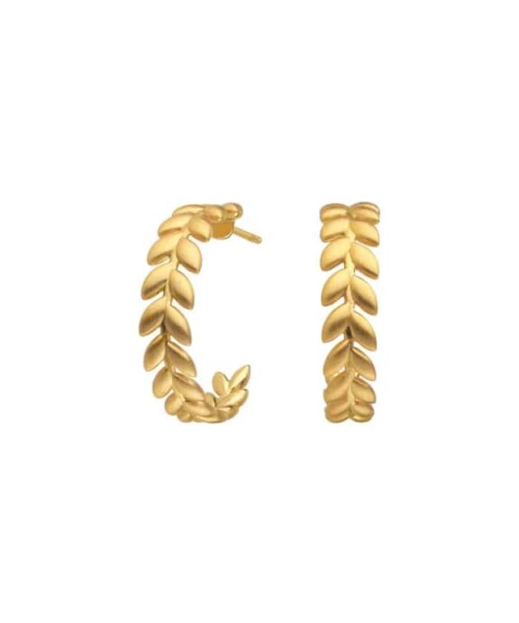 BYBIEHL ØRERINGE SØLV FORGYLDT HOOP SEASON - 4-3502-GP