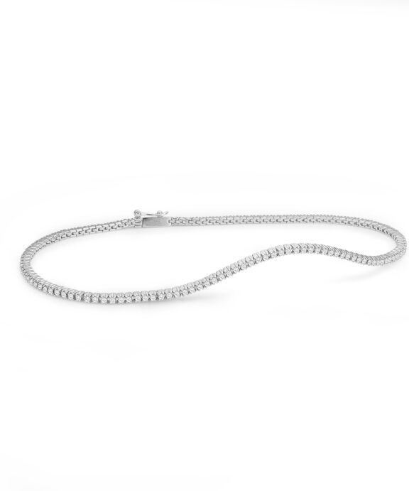 14 karat hvidguldsarmbånd