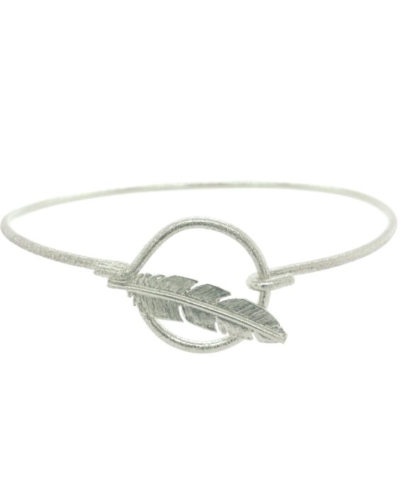 HEIRING ARMRING SØLV MED DRØMMEFANGER OG FJER - 51-6-10RH