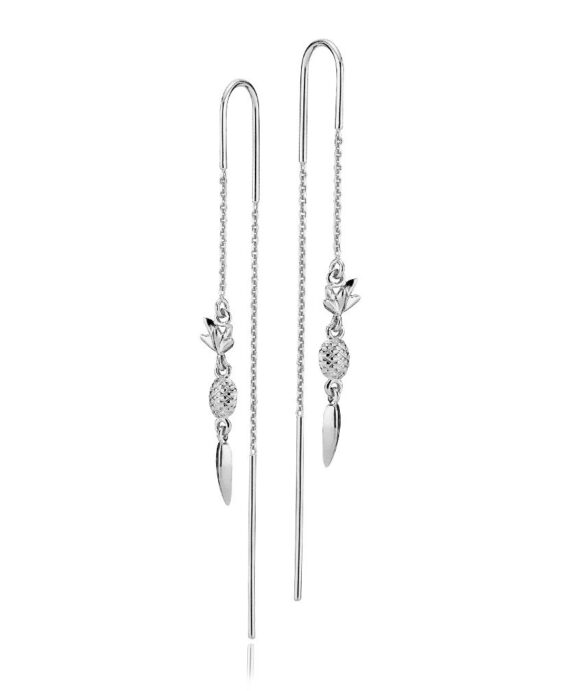 SISTIE ØREKÆDE SØLV RHODINERET MED ANANAS FRA DESIGNCOLLAB MED ANNA BRIAND