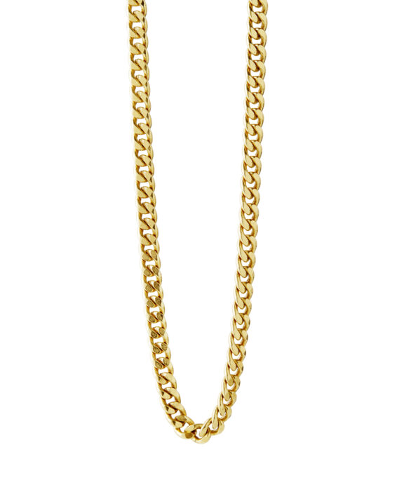 SUSANNE FRIIS BJØRNER HALSKÆDE FORGYLDT SØLV PANSER - 1835-2-48