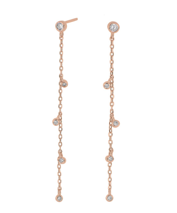 JOANLI NOR ØRERINGE ROSA FORGYLDT SØLV GIANOR - 345 262-4