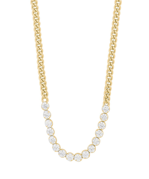 JOANLI NOR HALSKÆDE SØLV FORGYLDT GINANOR - 852 500-3