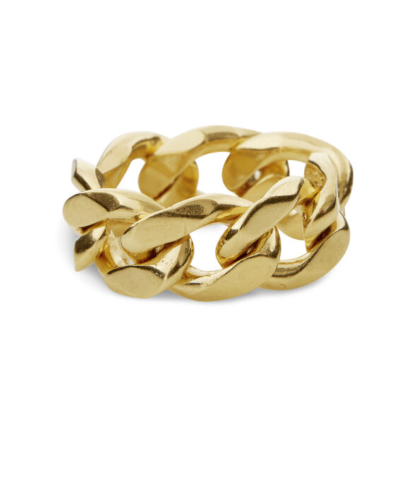 SUSANNE FRIIS BJØRNER PANSER RING FORGYLDT SØLV STR 54- 1689-21