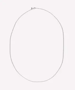 BYBIEHL CLASSIC HALSKÆDE 60 CM RHODINERET SØLV - 3-1501-R-60