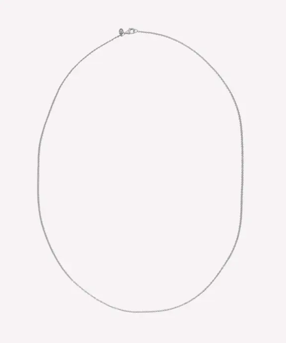 BYBIEHL CLASSIC HALSKÆDE 60 CM RHODINERET SØLV - 3-1501-R-60