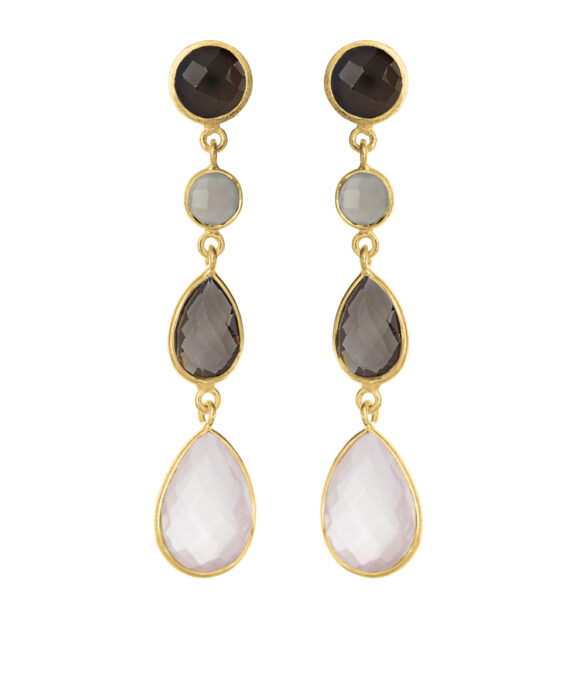 SUSANNE FRIIS BJØRNER ØRERINGE FORGYLDT SØLV - 4073-2-551