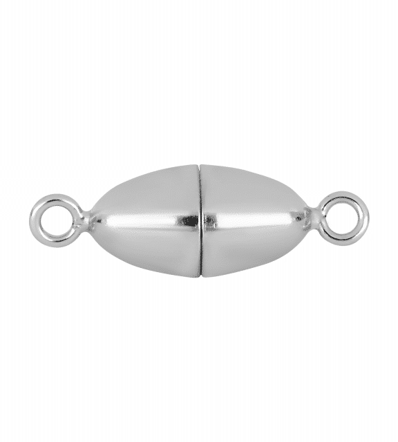 SIERSBØL SØLV PERLELÅS OVAL 8 MM BLANK - 60170070900