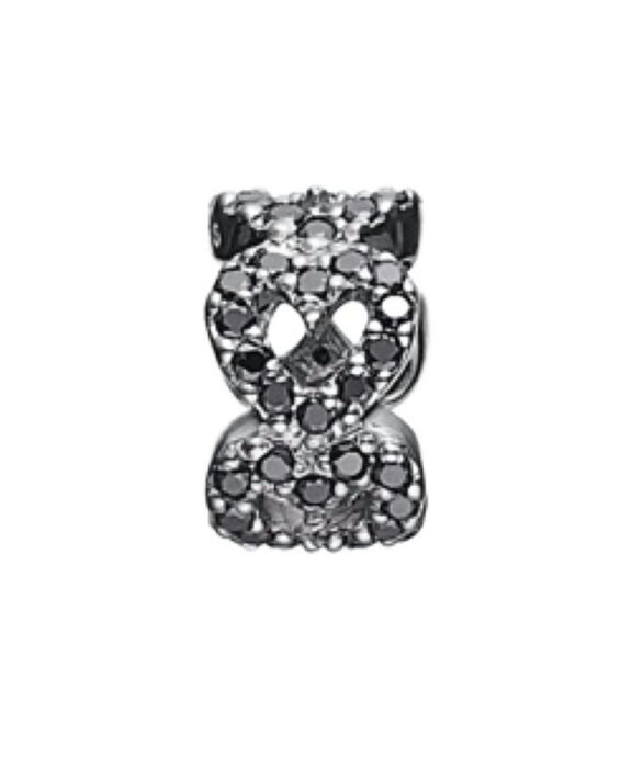 STORY SØLV SORT HJERTEBÅND MED ZIRKONIA - 6208197