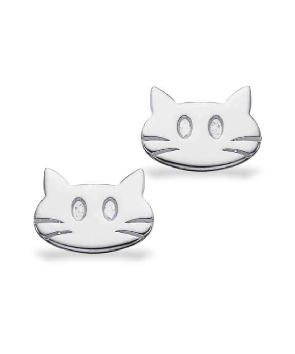 SCROUPLES SØLV ØRERINGE MED KATTE HOVED - 154722