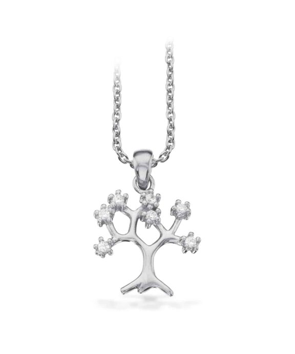 SCROUPLES LIVETS TRÆ HALSKÆDE SØLV - 234412