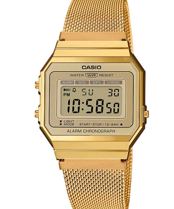 CASIO VINTAGE BASIC GULD DOUBLE MESH - A700WEMG-9AEF