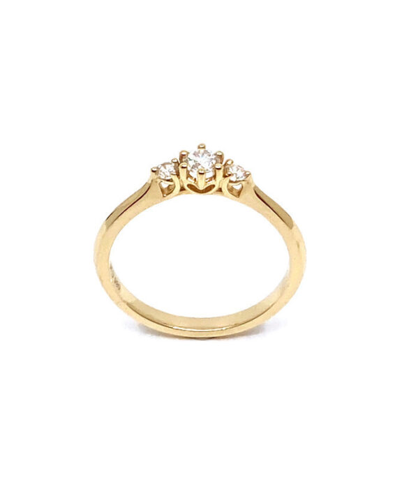 CHRISTOFFERSEN JEWELLERY 14 KARAT GULD RING MED BRILLANTER - 5000548