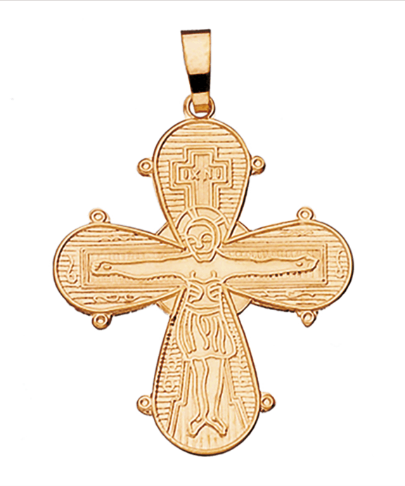 SCROUPLES SØLV FORGYLDT DAGMARKORS 25 X 22MM - 20252F