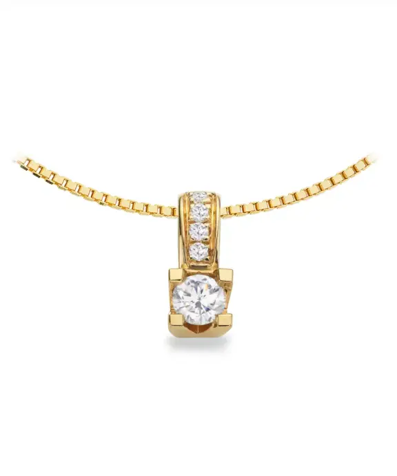 KLEOPATRA QUEEN VEDHÆNG MED BRILLANTER 0,12 CARAT W/SI - 2535,12