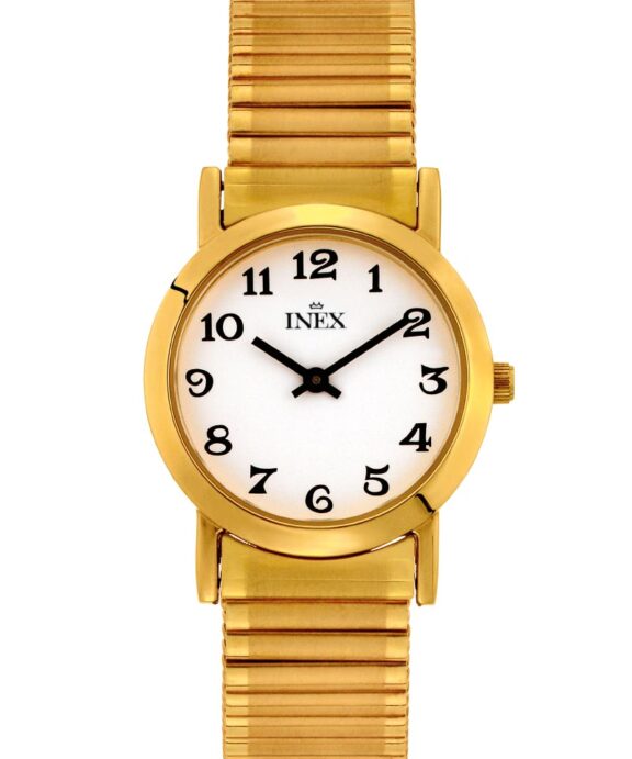 INEX UR DAME STÅL GULD FARVET MED FLEX LÆNKE - A12004-1D0A