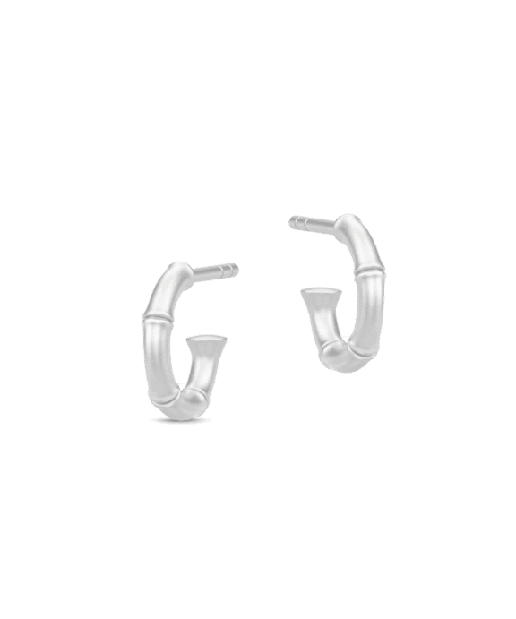 JULI SANDLAU SØLV ØRERING CREOL MINI BAMBOO - HPS81RH