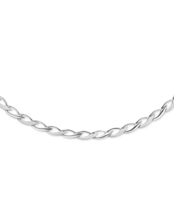 RANDERS SØLV COLLIER BLANK/MAT SØLV - 505107