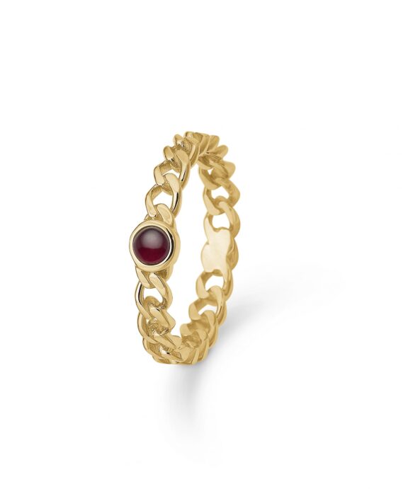 MADS Z - POETRY PANSER RING 14 KARAT MED RUBIN - 1544049