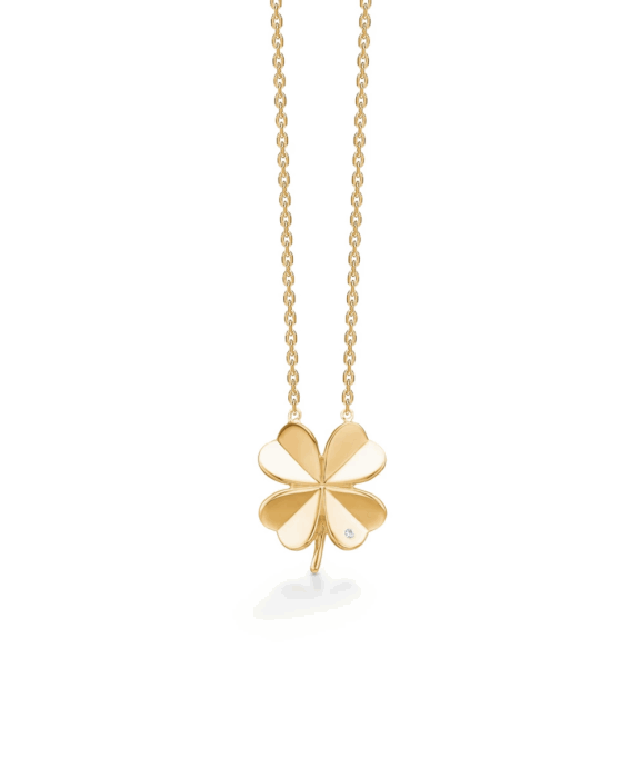 MADS Z CLOVER HALSKÆDE 8 KARAT GULD - 3327102