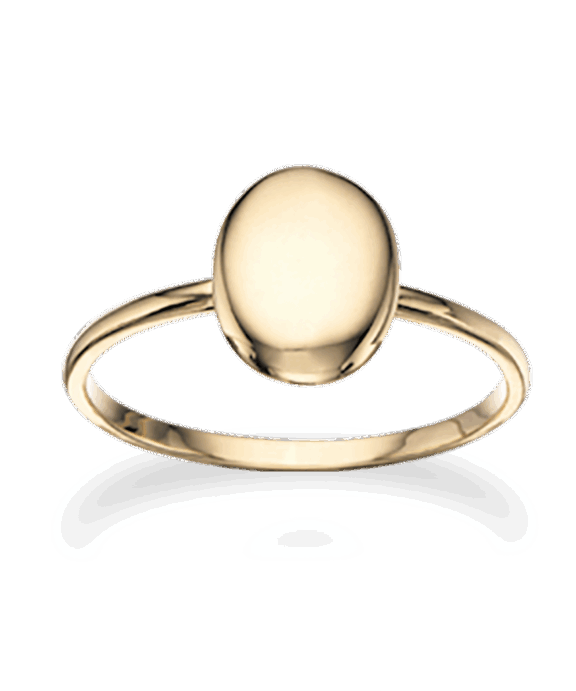 SCROUPLES 8 KARAT GULD RING BLANK OVAL - 711143