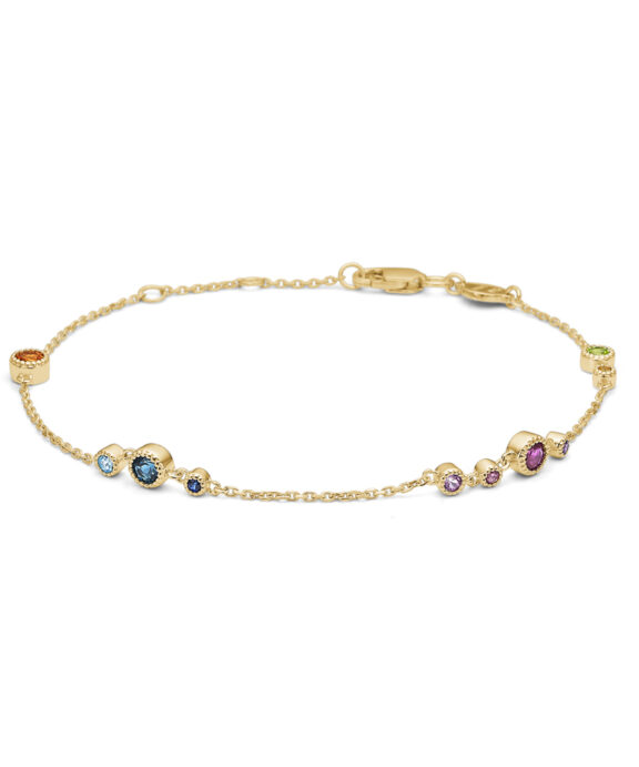 MADS Z LUXURY RAINBOW ARMBÅND 14 KARAT GULD - 1554062
