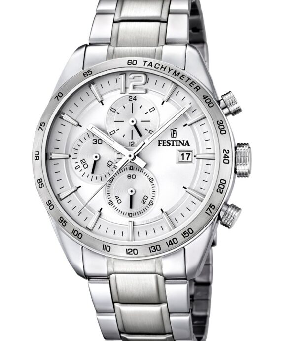 FESTINA HERRE UR STÅL MED LÆNKE - F16759/1