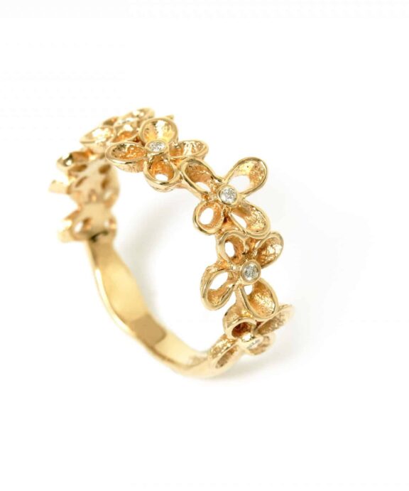 PER BORUP VIOLINA RING 14 KARAT GULD MED BRILLANTER - 947RX