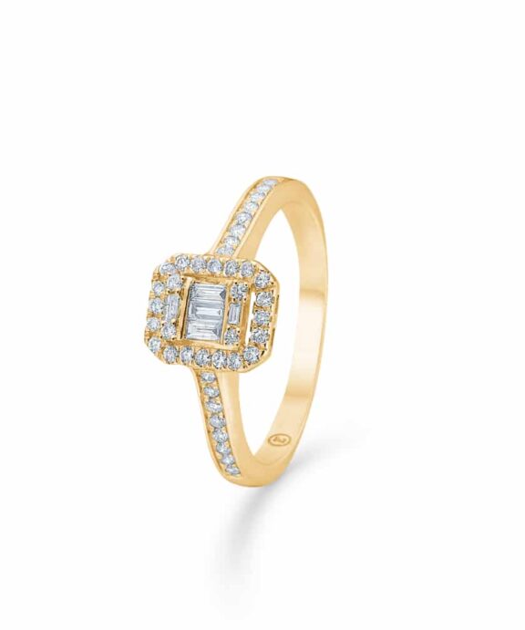 MADS Z ELIZABETH RING 14 KARAT GULD MED DIAMANTER 0,33 CARAT - 1541032
