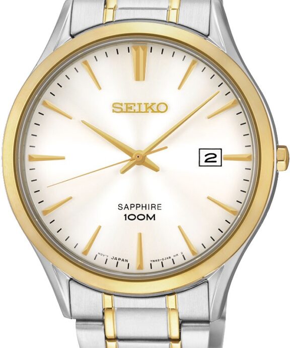 SEIKO HERRE UR MIX MED LÆNKE DATO - SGEG96P1