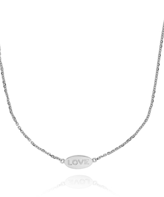 SISTIE HALSKÆDE SØLV LOVE - Z2024SWS