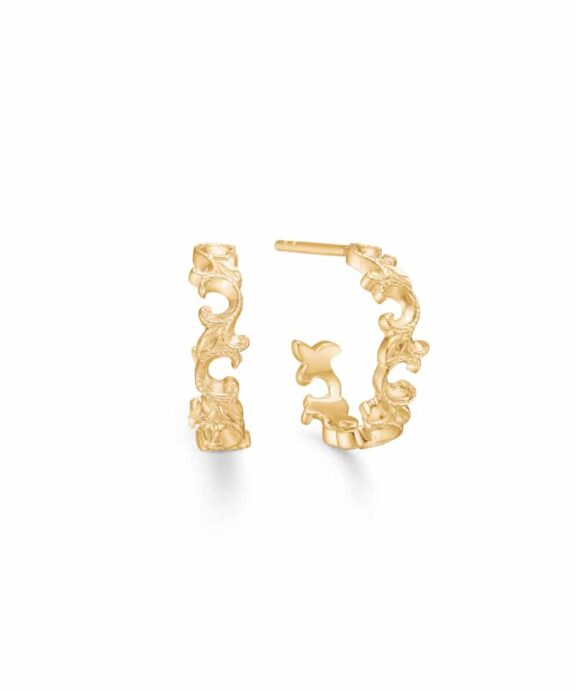 MADS Z VINTAGE 14 KARAT GULD ØRERINGE SOM CREOL - 1510038