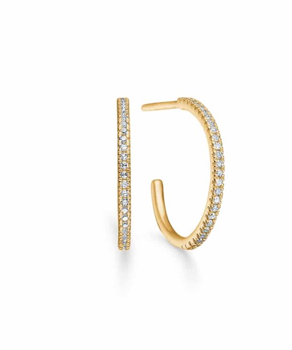 MADS Z NELLY ØRERINGE 14 KARAT GULD MED BRILLANTER 0,15 CARAT - 1511014