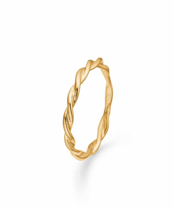 MADS Z POETRY TWIST RING 14 KARAT GULD RING SNOET - 1540025