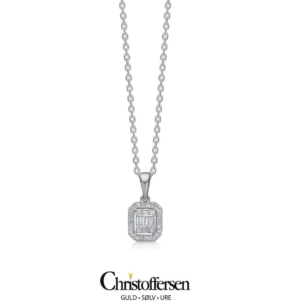 MADS Z ELIZABETH VEDHÆNG HVIDGULD MED DIAMANTER 0,09 CARAT 1631030