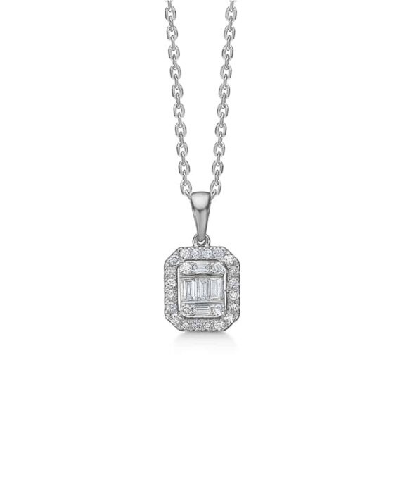 MADS Z ELISABETH VEDHÆNG 14 KARAT HVIDGULD MED BRILLANTER 0,18 CARAT - 1631031