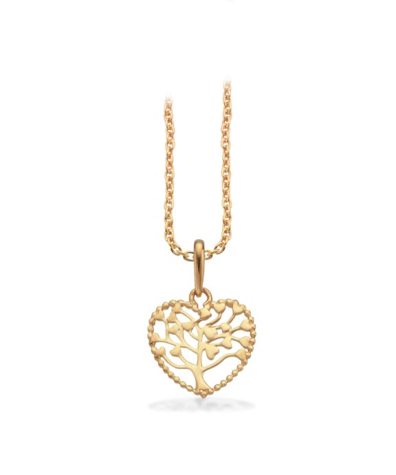 SCROUPLES 8 KARAT GULD HALSKÆDE MED LIVETS TRÆ - 212293