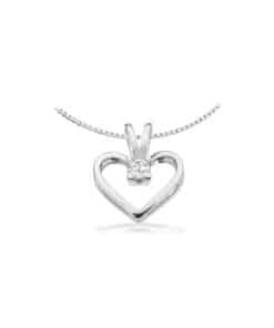 KLEOPATRA 14 KARAT HVIDGULD VEDHÆNG MED 0,15 CARAT BRILLANT - 2126,15