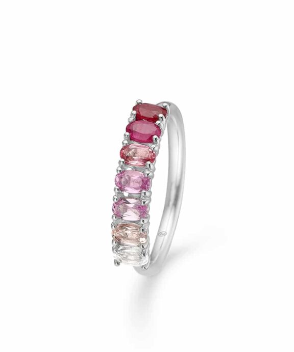 MADS Z POETRY RUBY RING SØLV MED ÆGTE STEN - 2144052