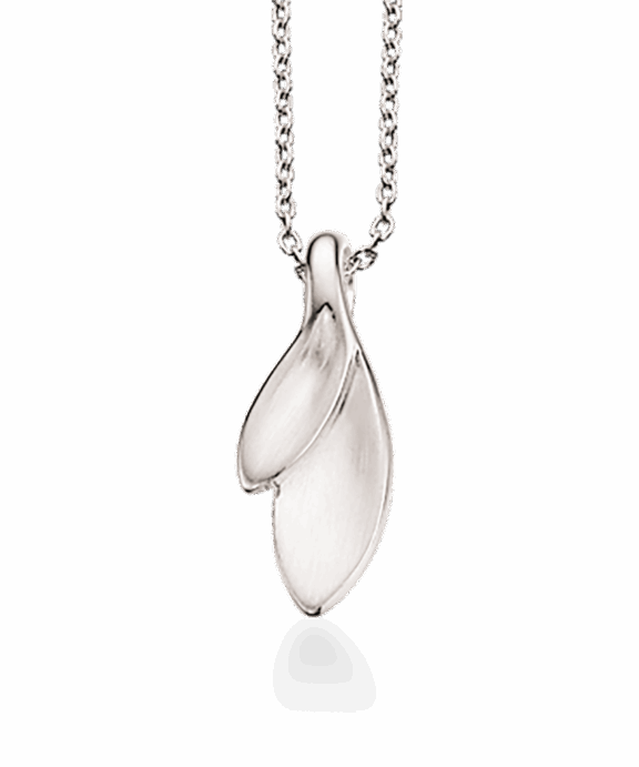 SCROUPLES HALSKÆDE SØLV BLADE - 235552