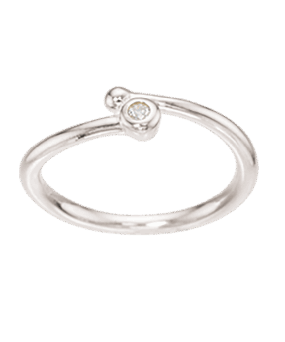 SCROUPELS SØLV RING PIGE MED STEN - 726882