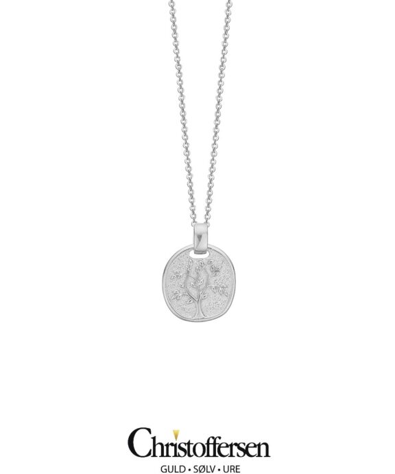 AAGAARD HALSKÆDE SØLV LIVETS TRÆ PÅ PLADE - 1680-S-S43-45